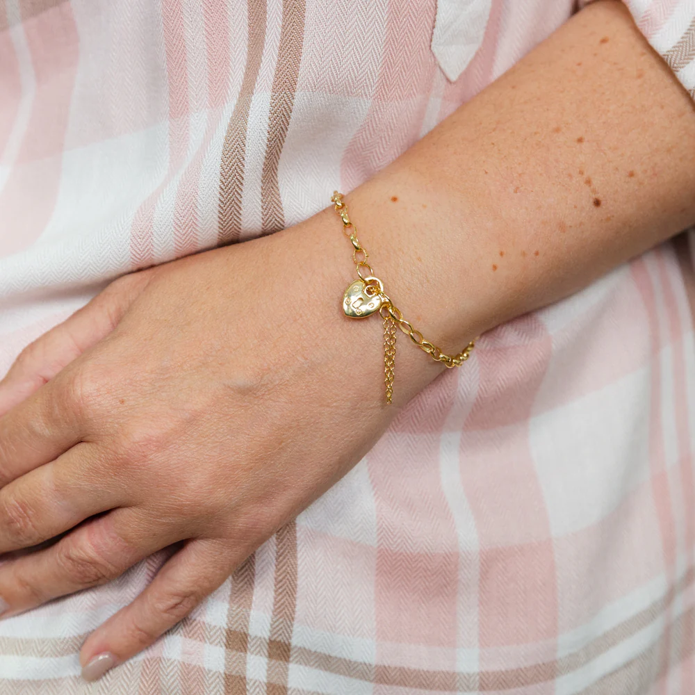 9ct Magnificent Yellow Gold Silver Filled Belcher Bracelet - Image 3